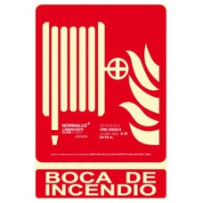 SEÑAL "BOCA DE INCENDIO" 210X300 PVC ROJO ARCHIVO 2000 6171-03H RJ (Espera 4 dias)